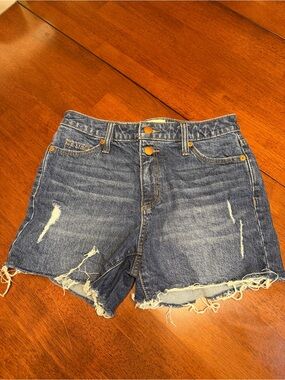 Universal Thread Boyfriend Denim Blue Vintage Midi Shorts Women's 0/25
